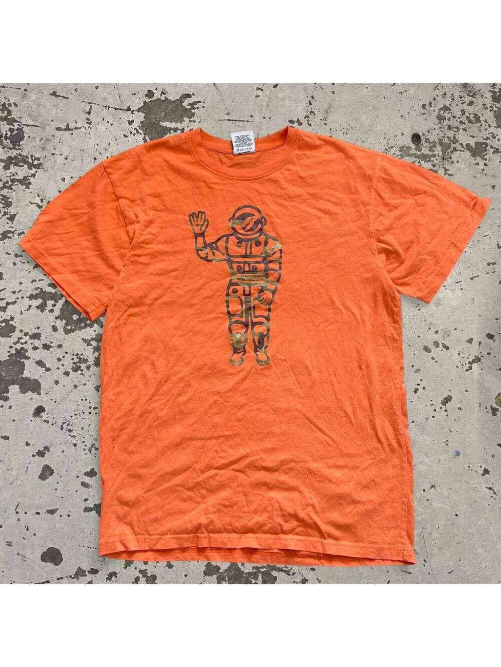 Mens Y2K Billionaire Boys Club orange cotton t-shirt Size M